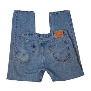 Levi’s 505 36 x 32 Distressed Straight Leg Work Jeans